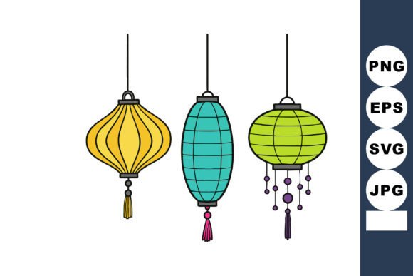 Celebrate with Color: The Cheerful Appeal of Yellow Blue Green Hanging Lan