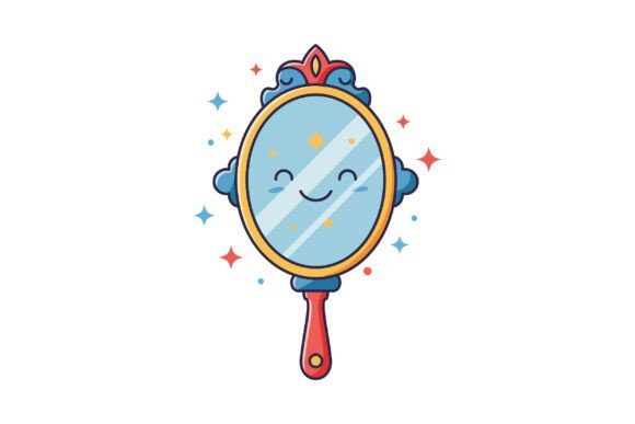 Cheerful Smiling Mirror with Decorative: A Font That Radiates Joy