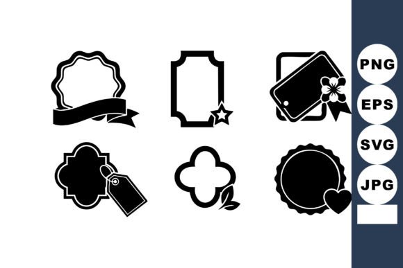Collection of Decorative Vintage Label V: Design Assets with Character