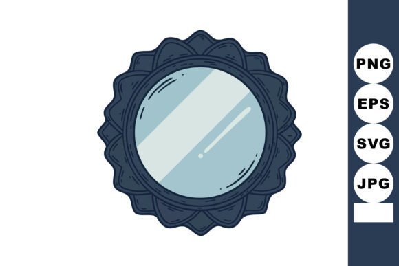 Dark Decorative Round Mirror: Elevate Your Brand with Reflec