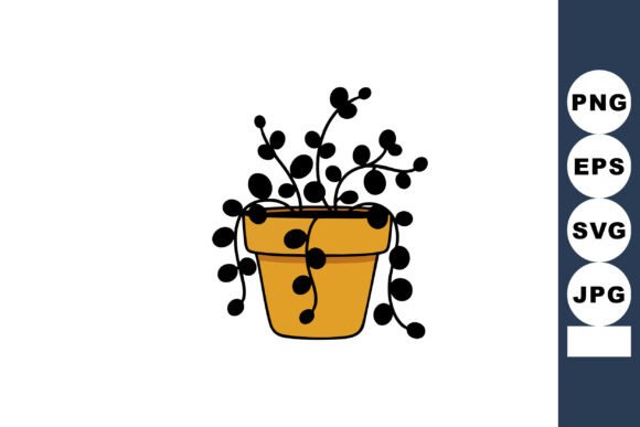 Decorative Potted Plant with Trailing Ro: A Designer’s Organic Asset