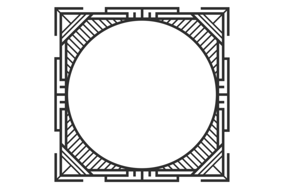 Decorative Square Frame in Retro Modern: A Designer's Guide to Stylish Borders