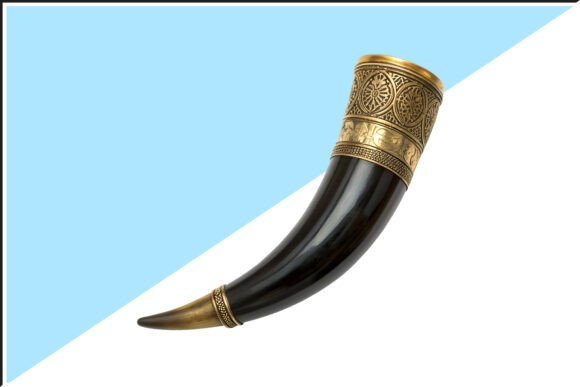 Decorative Viking Drinking Horn PNG: Unleash Your Inner Norse Creator