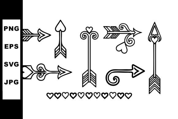 Elegant Arrow Graphics: The Allure of Decorative Line Art