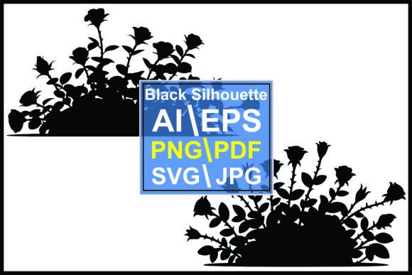 Elegant Black Rose Silhouettes for Timeless Designs