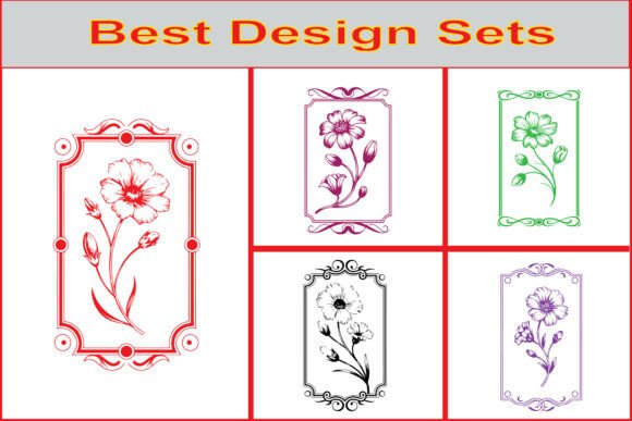 Elegant Vintage Floral Frames for Timeless Design