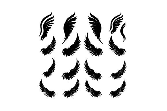 Elevate Your Designs with Decorative Wing Clipart Set
