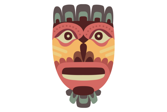 Exploring the Voodoo Mask Icon: A Cartoon Decorative Face Totem
