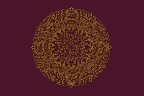 Golden Mandala Decorative Design: Elevate Your Visual Projects