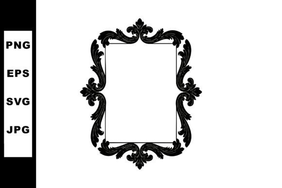 Ornate Vintage Black Decorative Frame Ve: Timeless Elegance for Modern Designs