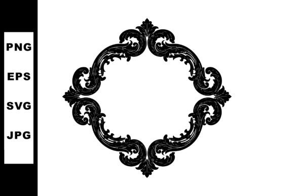 Ornate Vintage Decorative Frame Vector D: Classic Elegance