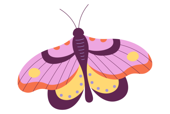 Ornate Wings: Elevating Projects with a Decorative Moth Typeface