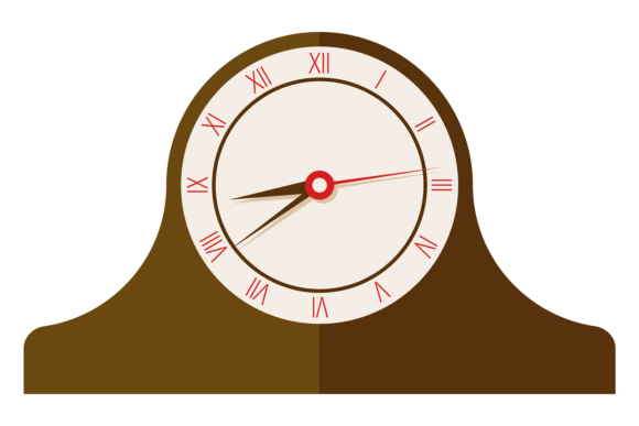 The Timeless Appeal of Decorative Clock. Vintage Wooden Mechanical Timepiece