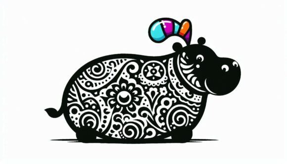 Unlock Creativity with Decorative Silhouette Illustration